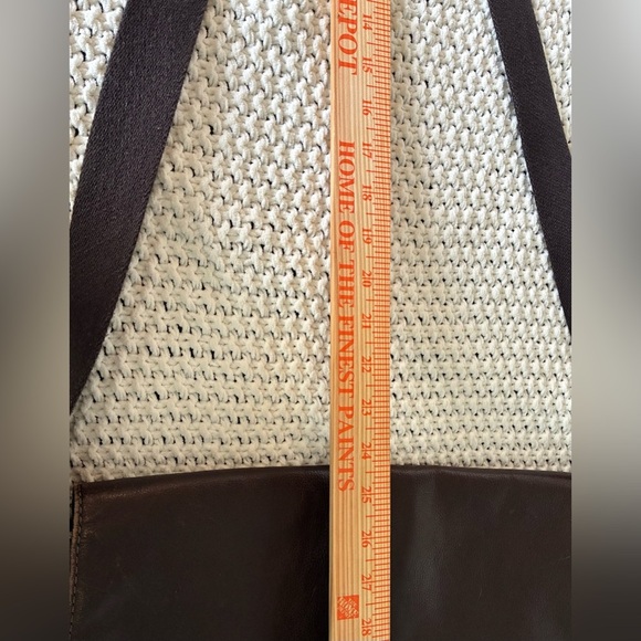 Fossil Unisex Leather & Canvas Messenger Bag w/Several Slip-In Compartments - Picture 8 of 14